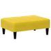 Repose-pied jaune 77x55x31 cm velours - Photo n°2