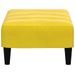 Repose-pied jaune 77x55x31 cm velours - Photo n°5