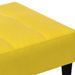 Repose-pied jaune 77x55x31 cm velours - Photo n°6