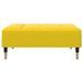 Repose-pied jaune 77x55x31 cm velours - Photo n°4