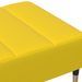 Repose-pied jaune 77x55x31 cm velours - Photo n°6