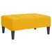 Repose-pied Jaune 78x56x32 cm Velours - Photo n°2