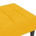 Repose-pied Jaune 78x56x32 cm Velours - Photo n°5