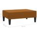 Repose-pied Marron 78x56x32 cm Velours - Photo n°6