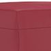 Repose-pied Rouge bordeaux 70x55x41 cm Similicuir - Photo n°5