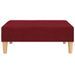 Repose-pied Rouge bordeaux 78x56x32 cm Tissu 4 - Photo n°2