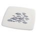 RIDDER Tapis de douche Helgoland 54x54 cm Blanc et bleu - Photo n°1