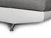 Canapé d'angle droit convertible tissu gris et simili blanc Mio 275 cm - Photo n°7