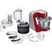 Robot de cuisine - BOSCH Kitchen machine MUM5 - Rouge foncé/silver - 1000W-7 vitesses+pulse - Bol mélangeur inox 3,9L - Photo n°1