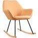 Rocking chair tissu orange Nartha - Photo n°1