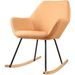 Rocking chair tissu orange Nartha - Photo n°2