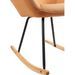 Rocking chair tissu orange Nartha - Photo n°4