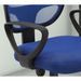Rousseau Chaise de bureau Hippa Polyester Bleu - Photo n°3
