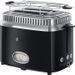 RUSSELL HOBBS 21681-56 Toaster Grille-Pain Rétro Vintage Température Ajustable Rapide Chauffe Viennoiseries Inclus - Noir - Photo n°1