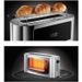 Russell Hobbs 23380-56 Toaster Grille Pain 1 Fente Spécial Baguette Elegance - Acier Chromé - Photo n°2