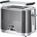 Russell Hobbs 25250-56 Toaster Grille-Pain Geo Steel, 4 Fonctions, Température Ajustable, Réchauffe Viennoiseries, Pince - Photo n°1