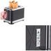 Russell Hobbs 28091-56 Toaster Grille-Pain Structure, Lift'n Look, Fentes XL, Cuisson Ajustable, Réchauffe Viennoiseries - Noir - Photo n°2