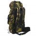 Sac à dos de randonnée vert camouflage 100 L tissu oxford - Photo n°3