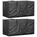 Sacs de rangement pour coussins de jardin 2 pcs noir - Photo n°1