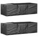 Sacs de rangement pour coussins de jardin 2 pcs noir - Photo n°1