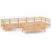Salon de jardin 10 pcs Bois de pin massif 80 - Photo n°1