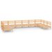 Salon de jardin 10 pcs Bois de pin massif 81 - Photo n°1