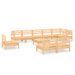 Salon de jardin 10 pcs Bois de pin massif 83 - Photo n°1