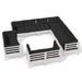 Salon de jardin 11 pcs avec coussins Blanc Bois de pin solide 2 - Photo n°1