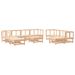 Salon de jardin 11 pcs Bois de pin massif - Photo n°1
