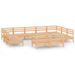 Salon de jardin 12 pcs Bois de pin massif 52 - Photo n°1