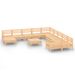 Salon de jardin 12 pcs Bois de pin massif 56 - Photo n°1