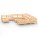 Salon de jardin 12 pcs Bois de pin massif 51 - Photo n°1