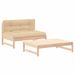 Salon de jardin 2 pcs avec coussins bois massif - Photo n°1