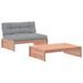 Salon de jardin 2 pcs avec coussins bois massif douglas - Photo n°1