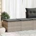 Salon de jardin 2 pcs avec coussins gris clair polyrotin acacia - Photo n°1