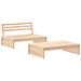 Salon de jardin 2 pcs bois de pin massif - Photo n°1
