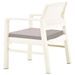 Salon de jardin 3 pcs avec coussins Plastique Blanc - Photo n°6