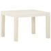 Salon de jardin 3 pcs avec coussins Plastique Blanc - Photo n°7