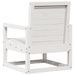 Salon de jardin 3 pcs blanc bois massif de pin - Photo n°6