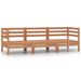Salon de jardin 3 pcs Bois de pin massif Marron miel 2 - Photo n°1