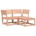 Salon de jardin 3 pcs bois massif de Douglas - Photo n°1