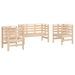 Salon de jardin 3 pcs bois massif de pin - Photo n°1