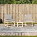 Salon de jardin 3 pcs bois massif de pin - Photo n°3