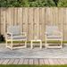 Salon de jardin 3 pcs bois massif de pin - Photo n°3