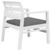 Salon de jardin 3 pcs Plastique Blanc 3 - Photo n°5