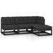 Salon de jardin 4 pcs avec coussins Bois de pin massif 33 - Photo n°1