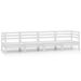 Salon de jardin 4 pcs Blanc Bois de pin massif 14 - Photo n°1