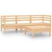 Salon de jardin 4 pcs Bois de pin massif 19 - Photo n°1