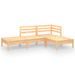 Salon de jardin 4 pcs Bois de pin massif 16 - Photo n°1