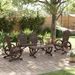 Salon de jardin 4 pcs bois de sapin massif - Photo n°3